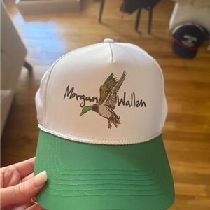 Morgan Wallen White and Green Trucker Hat